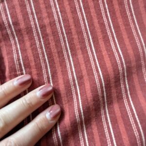 Ella Moss Red and White Striped Pants